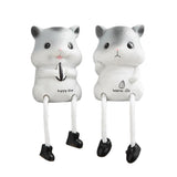 Max Creative Resin Hanging Foot Ornament Desktop Figurine Hamster