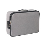 Maxbell Document Organizer with Zipper Storage Pouch for Office Travel  Gray