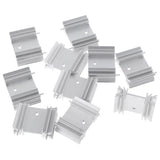 Max Maxb 10 Pieces Aluminium Heat Sink Kit for IC Circuit Board,Motherboard,Triode