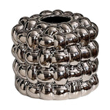 Maxbell Napkin Holder Organizer Ceramic Tissue Box Holder Chic for Living Room Decor Argent