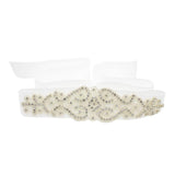 Max Crystal Bridal Sashes Dress Belt Silver Waistband Decoration Accessories