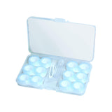 Maxbell Travel 6 Pairs Contact Lens Case Set Keeping Contact Lens Clean and Clear Blue