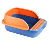 Maxbell Pet Toilet Pan Cat Litter Box for Sand Box Supplies Small Animals Kitten Blue