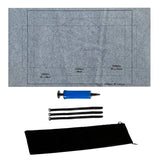 Maxbell Puzzle Roll Up Mat Felt Jigsaw Puzzle Storage Pad Blanket Gray 1500Pieces
