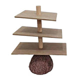 Maxbell Broom Shaped Snack Holder Stand Display Tower Halloween Ornament for Home Use