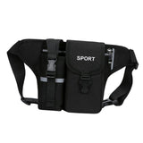 Maxbell Fanny Pack Waist Bag Sling Bag Fashion Chest Bag for Trekking Camping Phone Black
