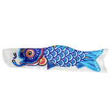 Max Japanese Decorative Windsock Carp Flag Koi Nobori Sailfish 50cm Blue