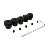 Maxbell 5 Pieces 1/8 RC Car 48P 3.17mm Pinion Motor Gear Brush Brushness for 17T-21T