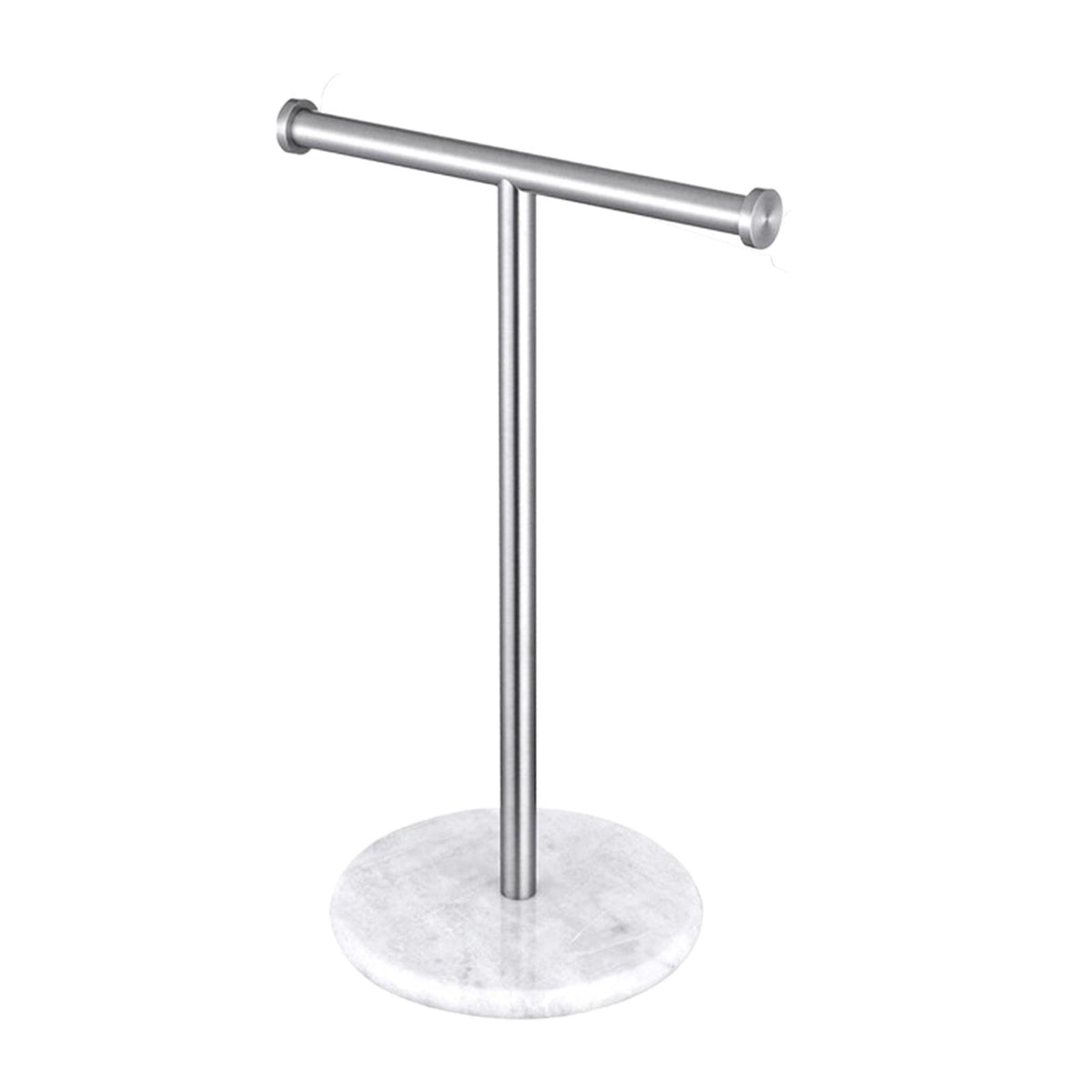 Maxbell T Shape Under Cabinet Paper Towel Holder Towel Organizer Rack for Countertop Argent