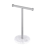 Maxbell T Shape Under Cabinet Paper Towel Holder Towel Organizer Rack for Countertop Argent
