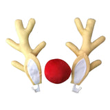 Maxbell Christmas Car Reindeer Antlers and Nose Decorations for Car SUV Truck Window