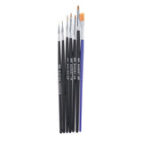 Maxbell Toy Model Hobby Artist Painting Brush Set Hand Tool Accessory M 7pcs