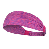 Maxbell Sports Headbands Anti Slip Elastic Sweatband for Soccer Exercise Working Out Rose Red