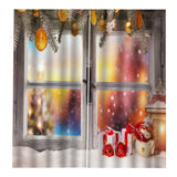 Max Christmas Living Room Bedroom Window Drapes 2 Panel Set 104x84inch D