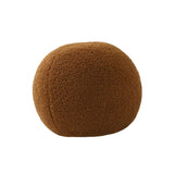 Maxbell Round Pillow Cushion Seating Cushion Plush Toy for Valentines Decoration Brown