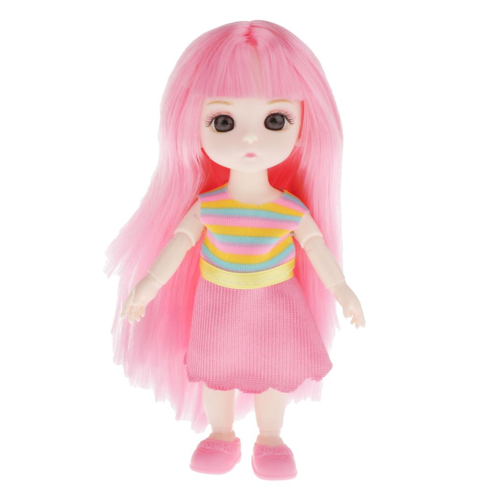 Maxbell 13 Jointed Female Doll Body Part for 16cm BJD Doll Replacements H