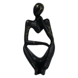 Maxbell Abstract Thinker Statue Resin Ornament for Restaurant Holiday Decorations Thinking Left