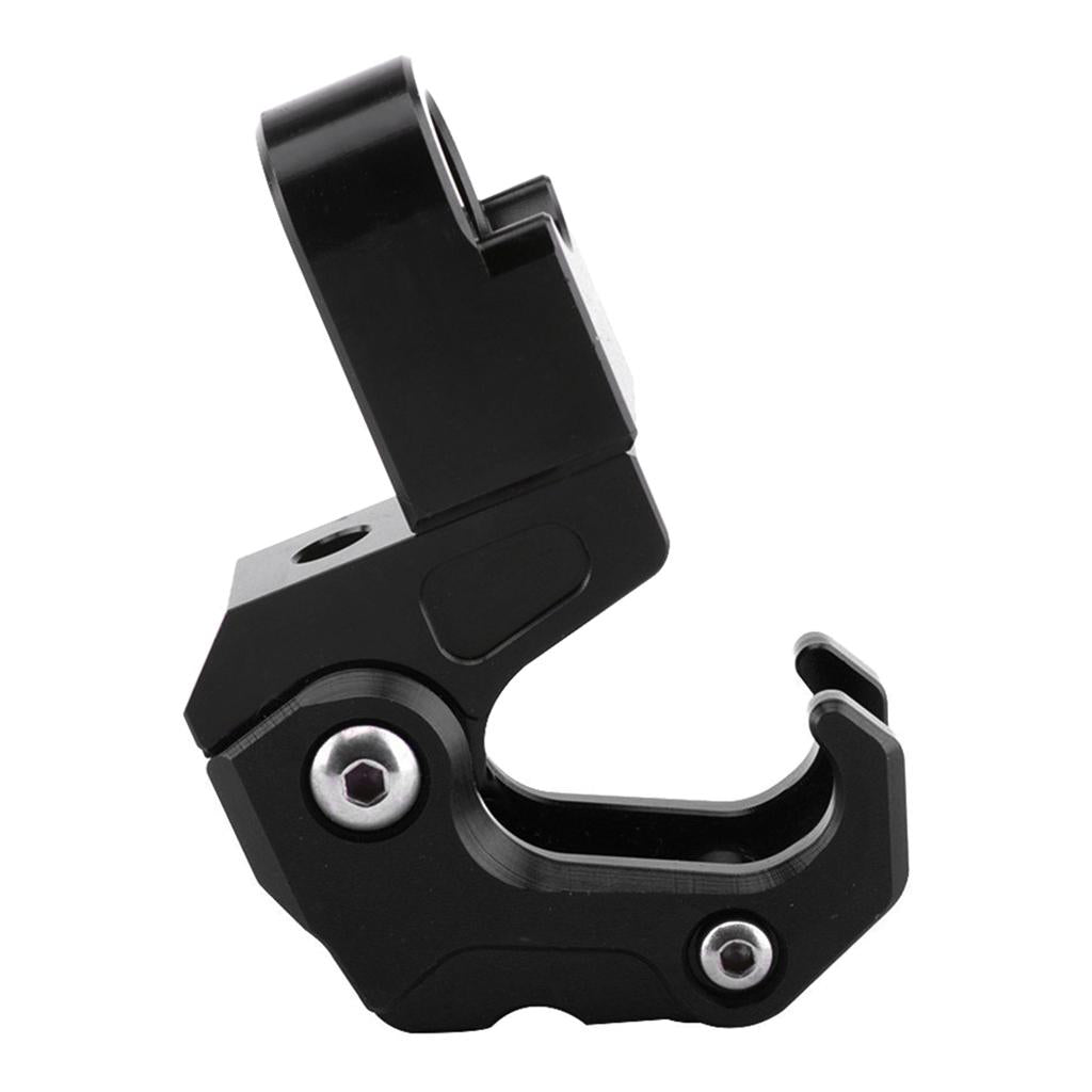Max Maxb CNC Alloy Folding Hanger Hook Buckle For Honda All New Forza 300 2018 Black