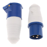 Maxbell Waterproof Power Cable Connector,Male Female Coupler 3/4P 013+213 3-Pin 16A