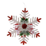 Maxbell Christmas Plastic Snowflake Christmas Pendants Xmas Hanging Decoration