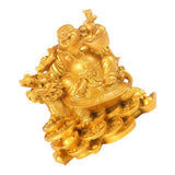 Max Laughing Buddha Resin Ornament Microlandschaft Resin Decoration Gift Gold