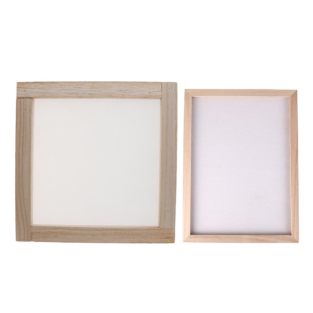 Maxbell Paper Making Frame Screen Wood Paper Making Papermaking Mould Crafts 20x20CM