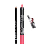 Max Long Lasting Waterproof Black Eyeliner Pencil+Lipstick Pen+Pencil Sharpener 04