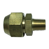 Max Brass 1/8" Male Adapter Connector Thread Fittings Tube with Flaring φ10mm