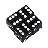 Max Maxb 4 Aluminum Alloy Dice Tire Valve Stem Caps for Car Motorcycle Bicycle Black