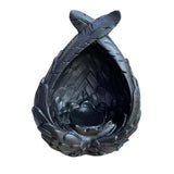 Maxbell Exquisite Sphere Holder Base Eggs Base for Easter Eggs Living Room Bedroom Black