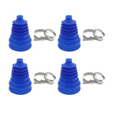 Maxbell 4x CV Joint Boot Set with 4 Clamps Easy Installation Auto Accessories Rubber