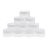 Maxbell 10Pcs Empty Round Makeup Jar Pot Powder Travel Cream Cosmetic Container 10g