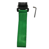 Max Racing Style Universal Car Front Bumper High Strength Towing Strap  Green