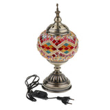 Maxbell Handmade Turkish Moroccan Mosaic Style Table Desk Bedside Lamp EU Plug 4