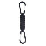 Maxbell Paracord Keychain Carabiner Survival Tool with Carabiner Black