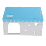 Max Small Animal House Cabin Cages Villa Hut Play Toy Hamster Exercise Toy Blue