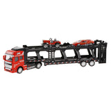 Max Friction Powered Transport Car Carrier Truck Toy for Boys Girls Red
