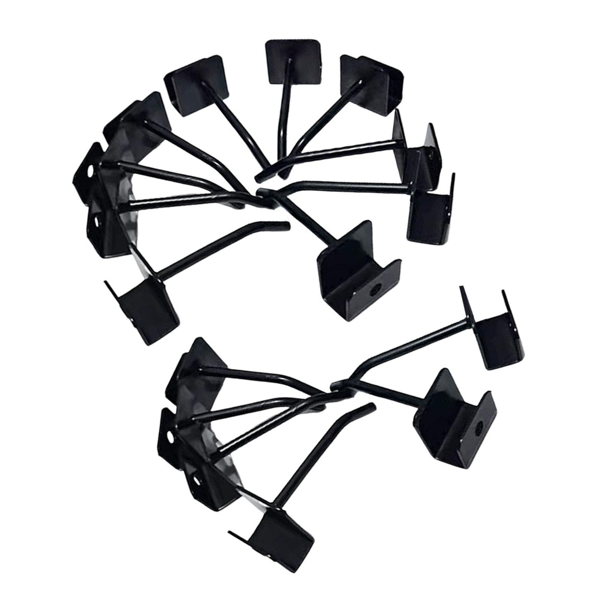 Maxbell 16 Pieces Display Rack Hook Easy Installation Black Accessories Iron Hook