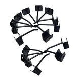 Maxbell 16 Pieces Display Rack Hook Easy Installation Black Accessories Iron Hook