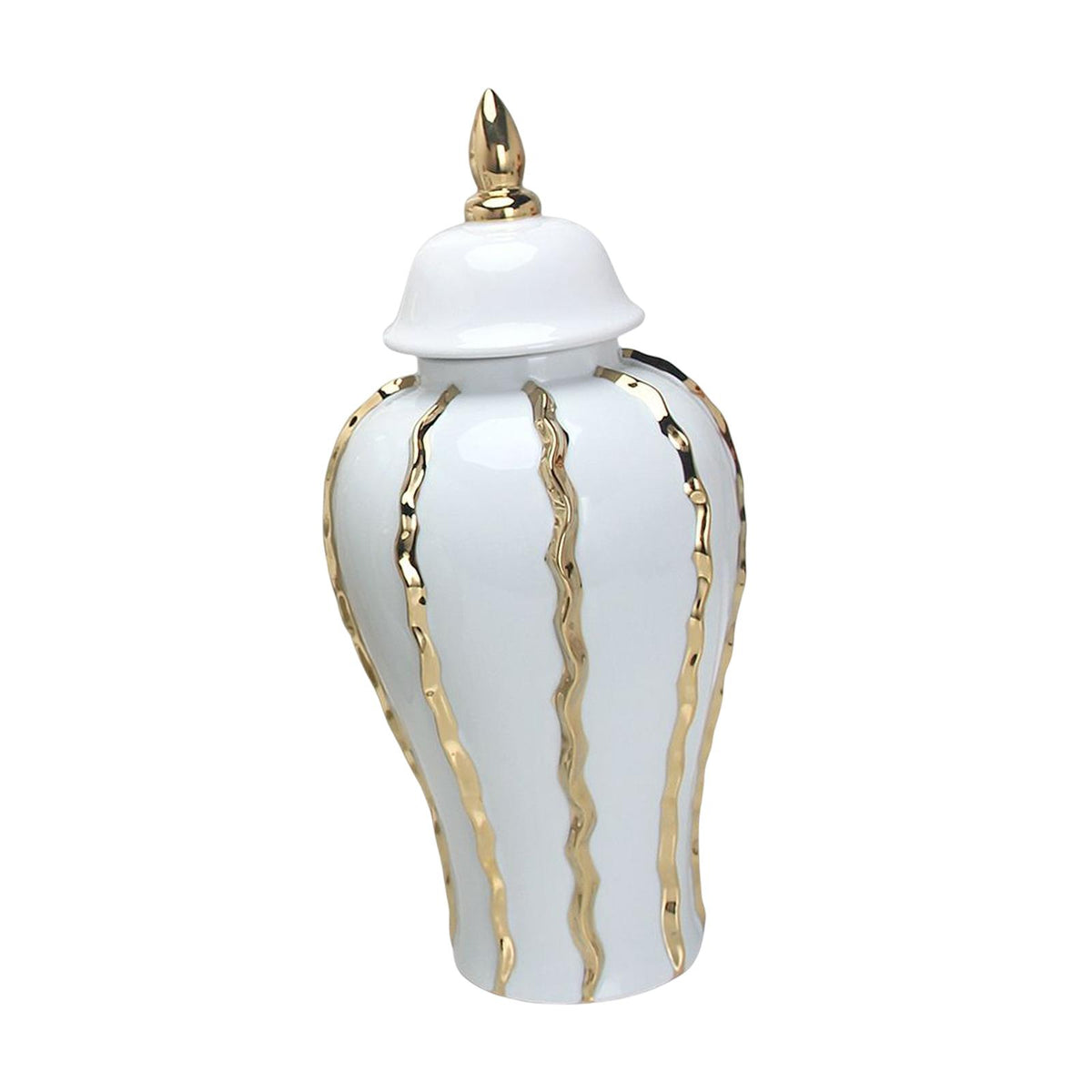 Maxbell Ceramic Ginger Jar Flower Vase Home Display Weddings Bedroom Decoration L