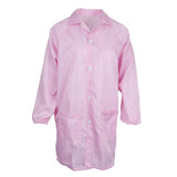 Max ESD Anti-Static Premium Lab Jacket Coat Women Medical Clothing Pink XXL