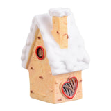 Maxbell Resin Statue Village House Figurines Xmas Christmas Miniature Ornaments Beige 2.5x2.1x5.3cm