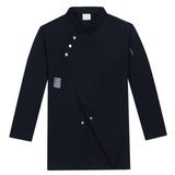 Maxbell Chef Coat Chef Clothing Catering for Food Service Men Women Black Size L