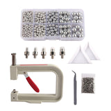 Maxbell Pearl Handmade Setting Machine Handmade DIY Craft Accessories for Cap Punch Gray