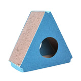 Maxbell Cat Scratcher Cardboard Nest Bed Grind Claws Wear Resistant Cat Scratch Pad Blue