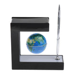 Maxbell Magnetic Levitation World Map Globe, Home Office Decoration Blue