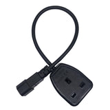Maxbell IEC320-C14 Male uk Female Power Extension Cable Black 3Pin for Ups Pdu 1.8m