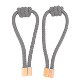 Max 1 Pair of Modern Knotted Curtain Tiebacks Holdback with Magnetic Blue