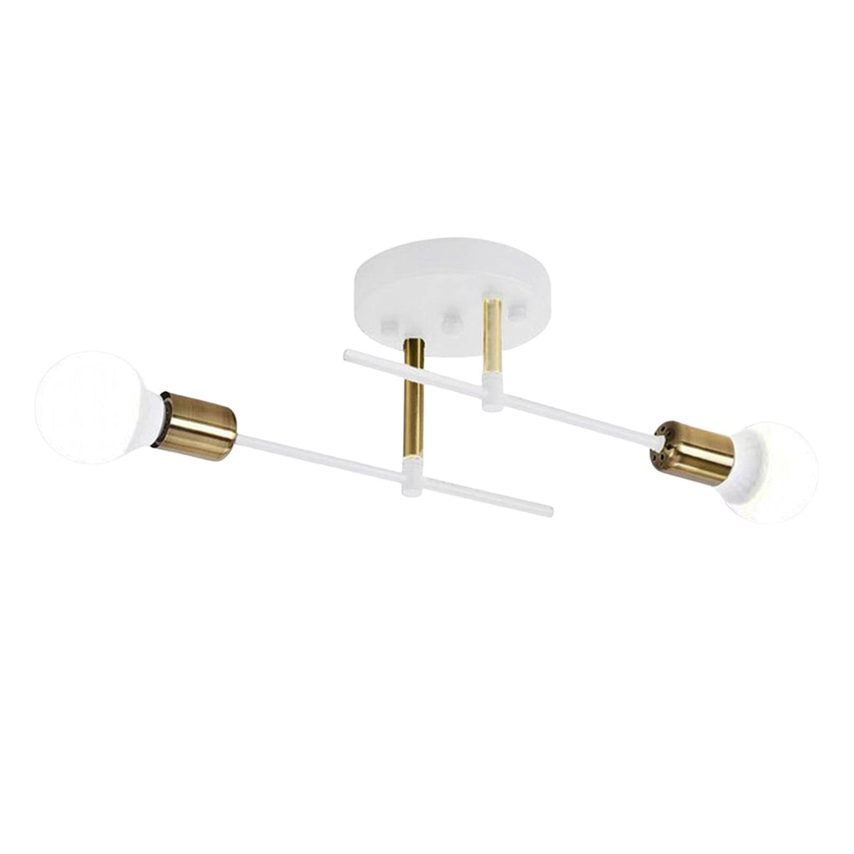 Maxbell Modern Iron Ceiling Light Chandelier for Living Room Dining Room Bedroom White