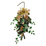 Maxbell Christmas Flower Wreath Ornament 20inch for Celebration Holiday